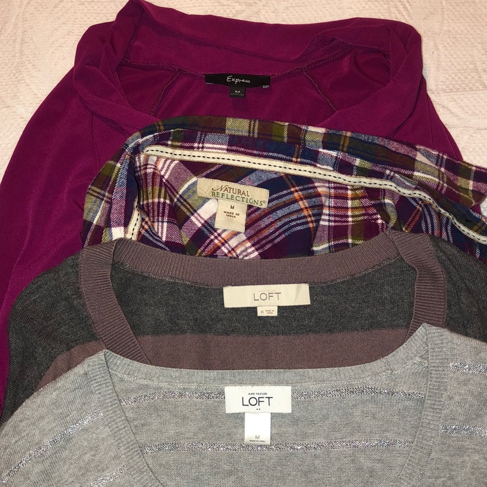 Lot of women's size M fall/winter shirts